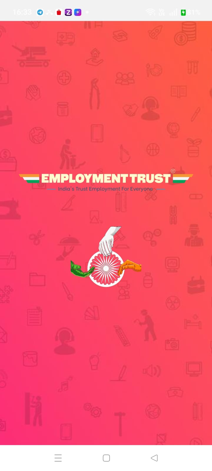 Employment Trust App Screens