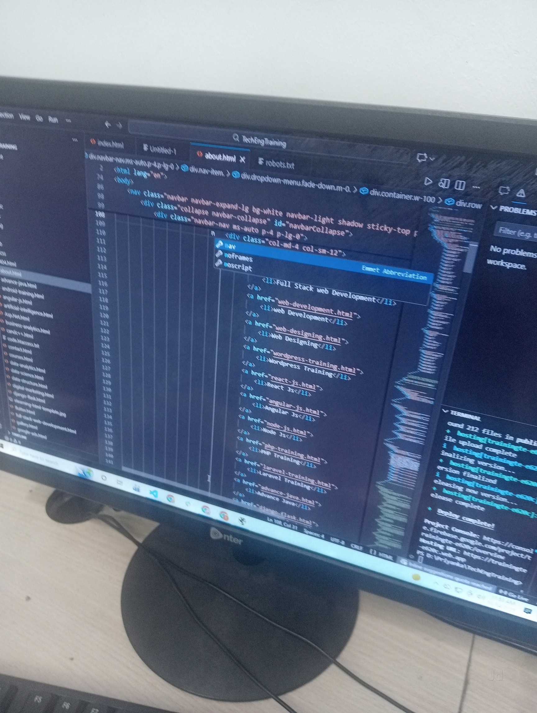 Tech Engineer web developer office in Mohali Phase 8B Sector 74 with in-house developers working on live projects