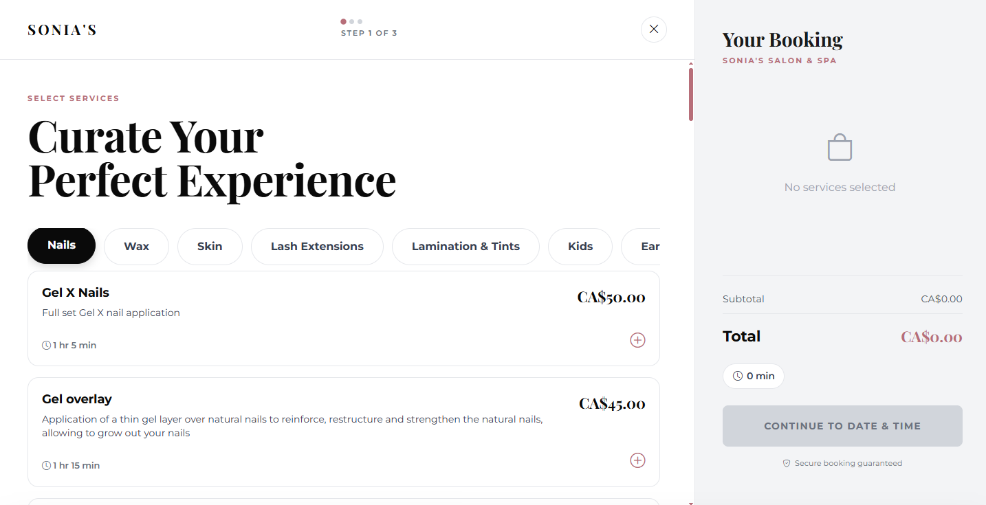 New Sonia's Website