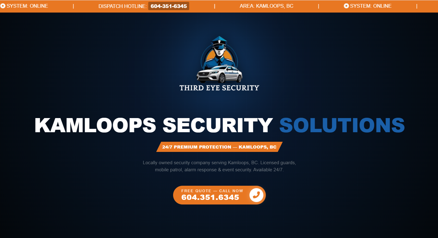 Third Eye Security Website